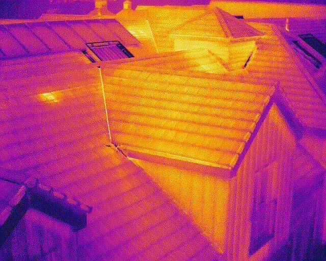 Thermal Imaging Roof Survey Image Bebington
